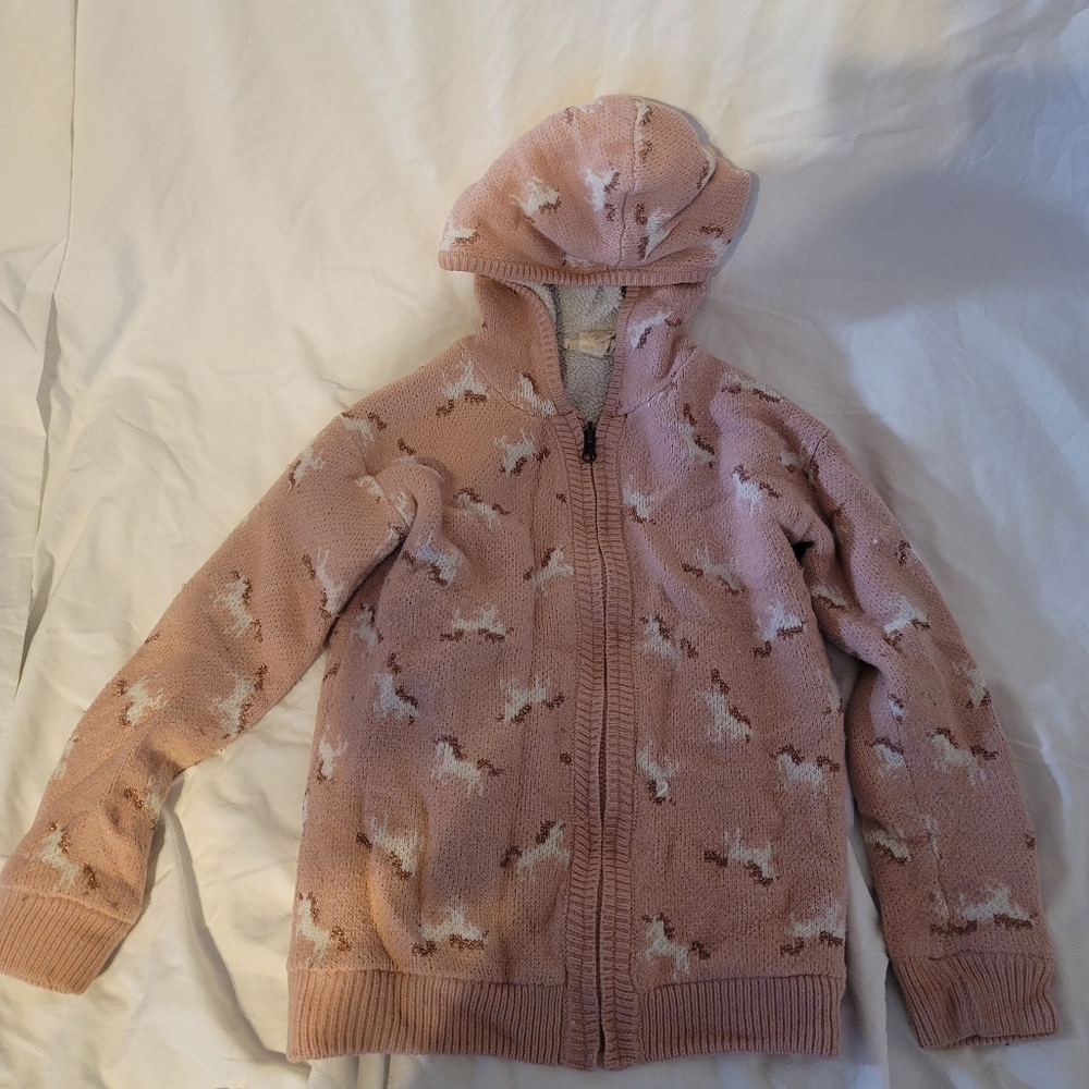 Kids sherpa zip up hoodie size 16 (XL)